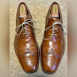 Cole Haan Brown Leather Soled Wing Tip Dress Shoes